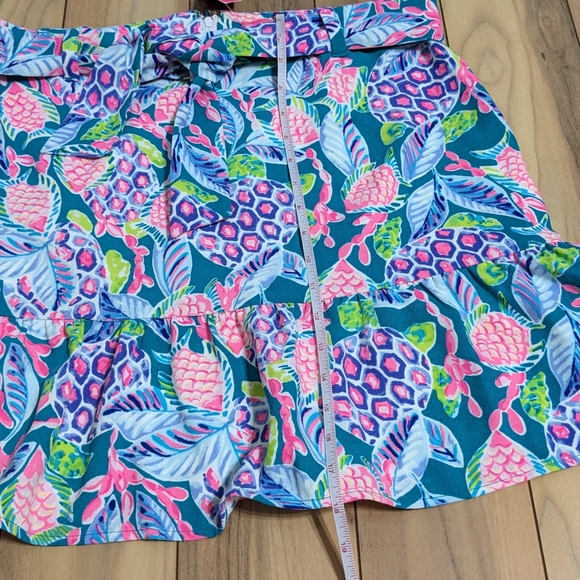 NWT! Lilly Pulitzer Debbie Skirt Maldives Green Turtle Wave Size 14 - Picture 11 of 14